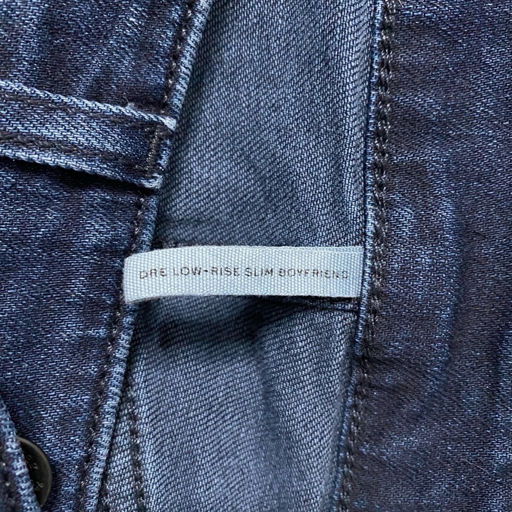 Rag & Bone Women’s Dre Low Rise Slim Boyfriend Dark Wash Blue Jeans Size 24 - Picture 5 of 8